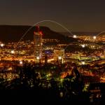 Jena bei Nacht mit Blick vom Landgrafen Richtung Süden