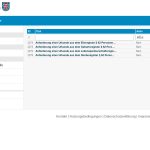 Screenshot vom Tavel-Portal angezeigt werden alle Verfahren.