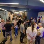 Eine Gruppe von Personen beim Get Together im StadtLab