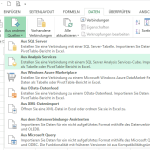 Auszug aus der Ansicht Zugriff über XMLA-Schnittstelle des Datenwürfel Allgemein unter dem Katalog Daten und Modelle der WAJ