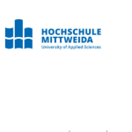 Ein Schriftzug: "Hochschule Mittweida University of Applied Sciences".