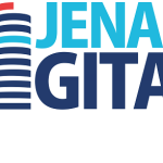 Schriftzug "Jena Digital" mit dem JenTower.