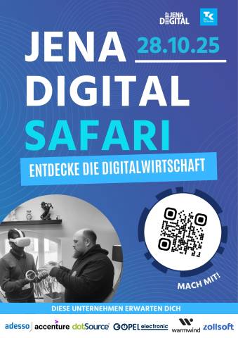 Plakat zur Jena Digital Safari am 28.10.2025