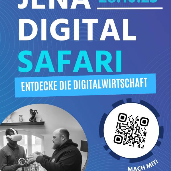 Plakat zur Jena Digital Safari am 28.10.2025