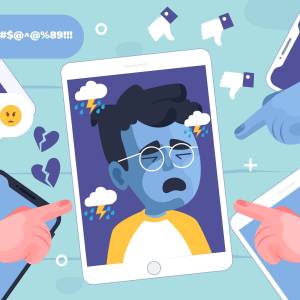 Jugendlicher erfährt Cybermobbing